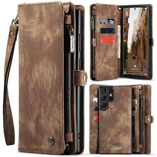 For Samsung Galaxy S23 Ultra 5G CaseMe 008 Detachable Multifunctional Leather Phone Case(Brown)