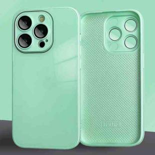 For iPhone 14 Plus 9D Tempered Glass Phone Case(Green)