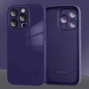 For iPhone 11 Pro 9D Tempered Glass Phone Case(Dark Purple)