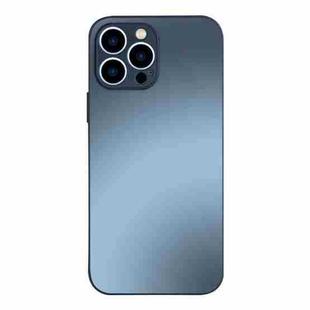 For iPhone 14 Plus AG Frosted Tempered Glass Phone Case(Graphite Grey)