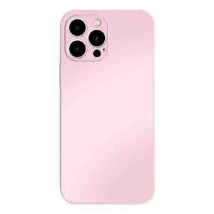 For iPhone 14 Plus AG Frosted Tempered Glass Phone Case(Pink)