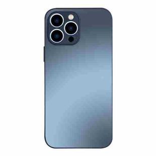 For iPhone 13 AG Frosted Tempered Glass Phone Case(Graphite Grey)