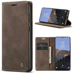 For Samsung Galaxy S23 5G CaseMe 013 Multifunctional Horizontal Flip Leather Phone Case(Coffee)