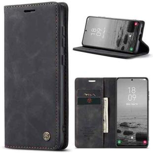 For Samsung Galaxy S23 5G CaseMe 013 Multifunctional Horizontal Flip Leather Phone Case(Black)