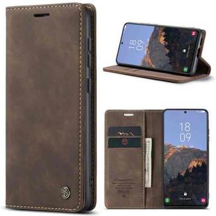 For Samsung Galaxy S23+ 5G CaseMe 013 Multifunctional Horizontal Flip Leather Phone Case(Coffee)