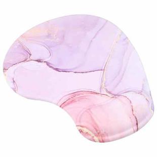 Wrist Rest Mouse Pad(Marble Pink Purple)
