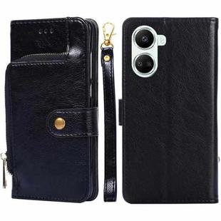 For Huawei nova 10 SE Zipper Bag Leather Phone Case(Black)