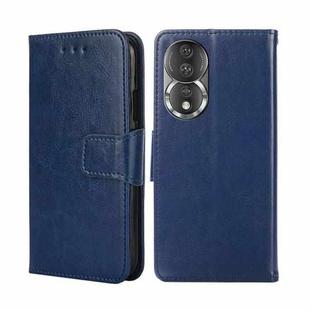 For Honor 80 Crystal Texture Leather Phone Case(Royal Blue)