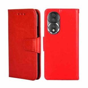 For Honor 80 Crystal Texture Leather Phone Case(Red)