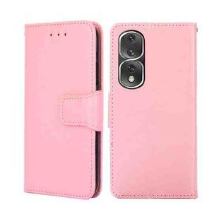 For Honor 80 Pro Crystal Texture Leather Phone Case(Pink)