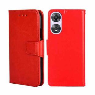 For OPPO A58 5G Crystal Texture Leather Phone Case(Red)
