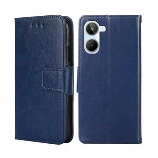 For Realme 10 4G Crystal Texture Leather Phone Case(Royal Blue)
