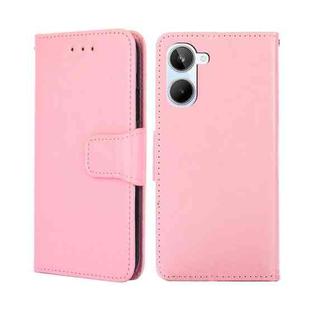 For Realme 10 4G Crystal Texture Leather Phone Case(Pink)