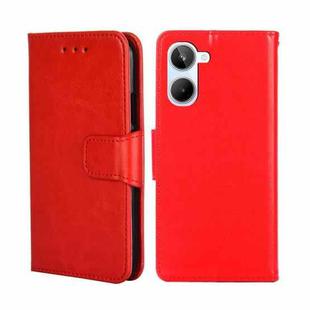 For Realme 10 4G Crystal Texture Leather Phone Case(Red)