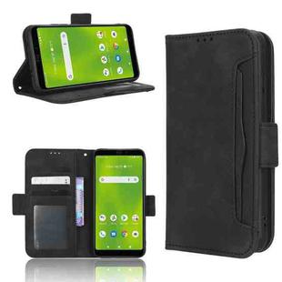 For Cricket Debut Smart Skin Feel Calf Texture Card Slots Leather Phone Case(Black)