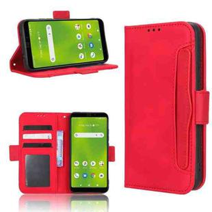 For Cricket Debut Smart Skin Feel Calf Texture Card Slots Leather Phone Case(Red)