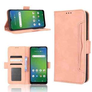 For Cricket Icon 4 Skin Feel Calf Texture Card Slots Leather Phone Case(Pink)
