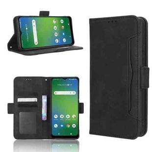 For Cricket Icon 4 Skin Feel Calf Texture Card Slots Leather Phone Case(Black)