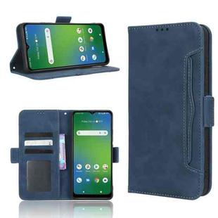 For Cricket Icon 4 Skin Feel Calf Texture Card Slots Leather Phone Case(Blue)