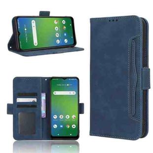 For Cricket Innovate E 5G Skin Feel Calf Texture Card Slots Leather Phone Case(Blue)