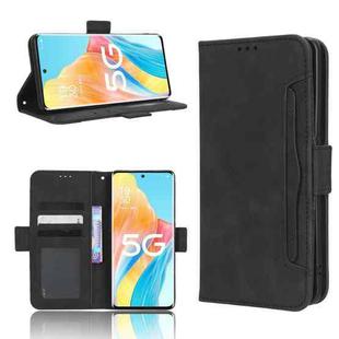 For OPPO A1 Pro Skin Feel Calf Texture Card Slots Leather Phone Case(Black)