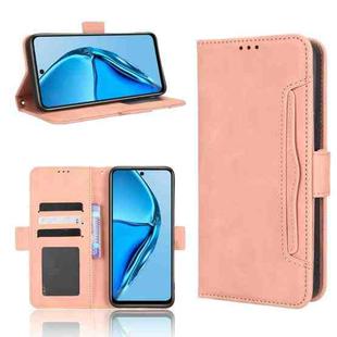 For Infinix Hot 20 4G X682B Skin Feel Calf Texture Card Slots Leather Phone Case(Pink)
