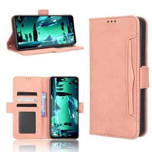 For Infinix Hot 20S X6827 Skin Feel Calf Texture Card Slots Leather Phone Case(Pink)