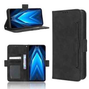 For Tecno Pova 4 Pro Skin Feel Calf Texture Card Slots Leather Phone Case(Black)
