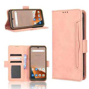 For Blackview BV5200 Skin Feel Calf Texture Card Slots Leather Phone Case(Pink)