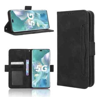 For Honor 80 Pro 5G Skin Feel Calf Texture Card Slots Leather Phone Case(Black)