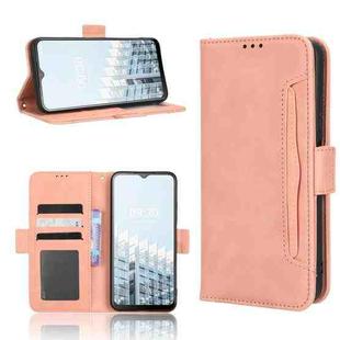 For Tecno Pop 6 Pro BE8 Skin Feel Calf Texture Card Slots Leather Phone Case(Pink)