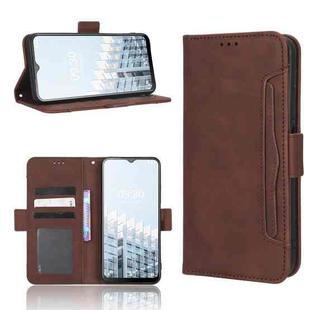 For Tecno Pop 6 Pro BE8 Skin Feel Calf Texture Card Slots Leather Phone Case(Brown)