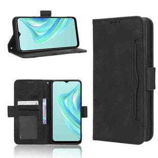 For Infinix Hot 20i Skin Feel Calf Texture Card Slots Leather Phone Case(Black)