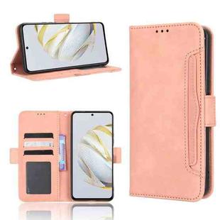 For Huawei nova 10 SE Skin Feel Calf Texture Card Slots Leather Phone Case(Pink)