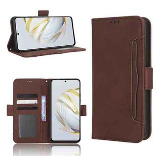 For Huawei nova 10 SE Skin Feel Calf Texture Card Slots Leather Phone Case(Brown)