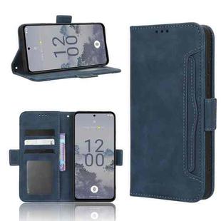 For Nokia X30 5G Skin Feel Calf Texture Card Slots Leather Phone Case(Blue)