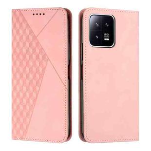 For Xiaomi 13 Pro Diamond Splicing Skin Feel Magnetic Leather Phone Case(Rose Gold)