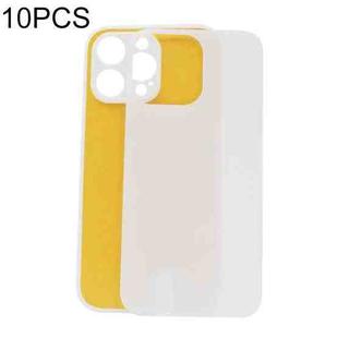 For iPhone 14 Pro Max 10pcs Thermal Transfer Glass Phone Case(White)