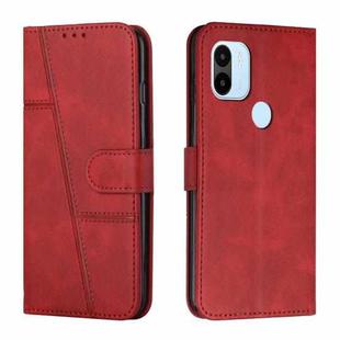 For Xiaomi Redmi A1+ Stitching Calf Texture Buckle Leather Phone Case(Red)