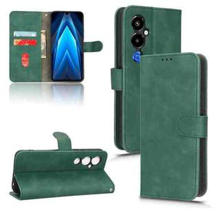 For Tecno Pova 4 Pro Skin Feel Magnetic Flip Leather Phone Case(Green)