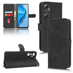 For Infinix Hot 20 4G Skin Feel Magnetic Flip Leather Phone Case(Black)