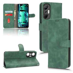 For Infinix Hot 20S Skin Feel Magnetic Flip Leather Phone Case(Green)