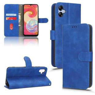 For Samsung Galaxy A04e Skin Feel Magnetic Flip Leather Phone Case(Blue)