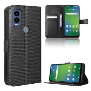 For Cricket Innovate E 5G Diamond Texture Leather Phone Case(Black)
