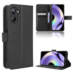 For Realme 10 4G Diamond Texture Leather Phone Case(Black)