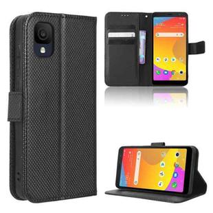 For TCL ION Z Diamond Texture Leather Phone Case(Black)