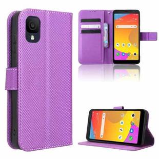 For TCL ION Z Diamond Texture Leather Phone Case(Purple)