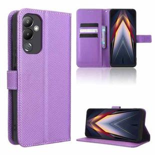 For Tecno Pova 4 Diamond Texture Leather Phone Case(Purple)