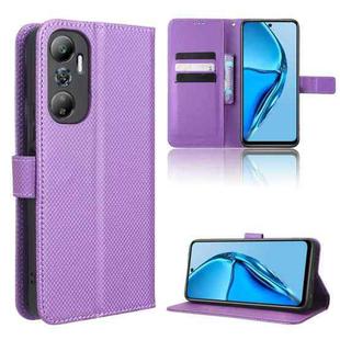For Infinix Hot 20 4G X682B Diamond Texture Leather Phone Case(Purple)