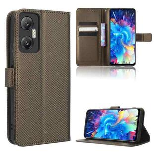 For Infinix Hot 20 5G X666B Diamond Texture Leather Phone Case(Brown)